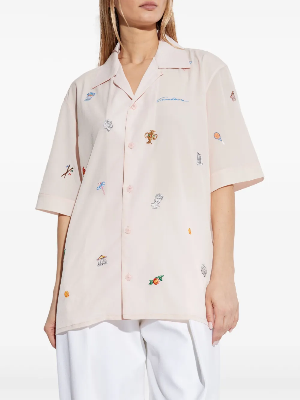 Casablanca Casa Icons blouse Roze