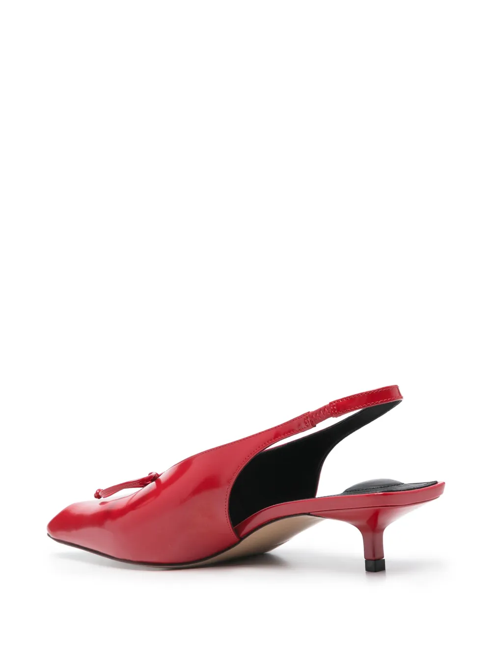 Jacquemus 35 mm Cubisto slingback pumps Rood