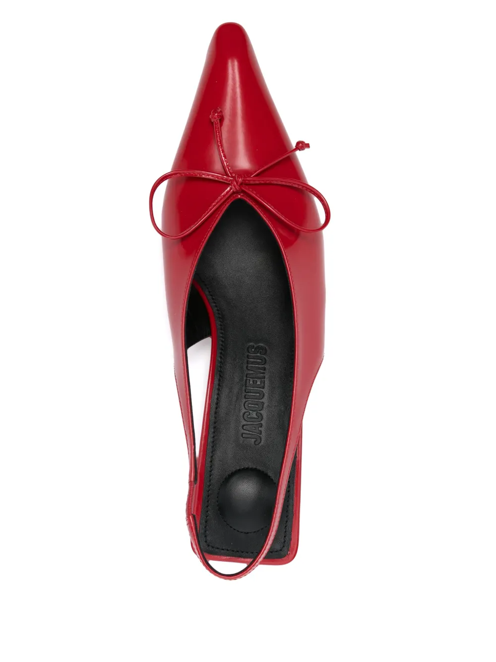 Jacquemus 35 mm Cubisto slingback pumps Rood