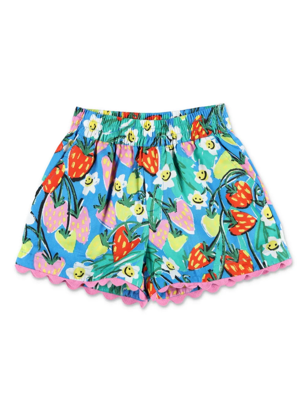 Stella McCartney Kids Shorts met print Blauw