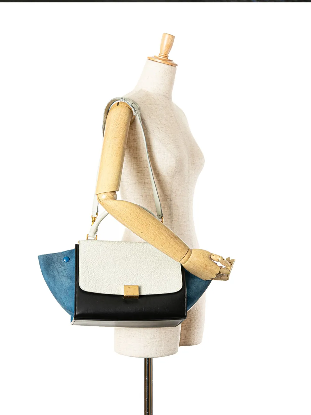 Céline Pre-Owned 2015 Small Tricolor Trapeze satchel | Pre-Owned | Image 2