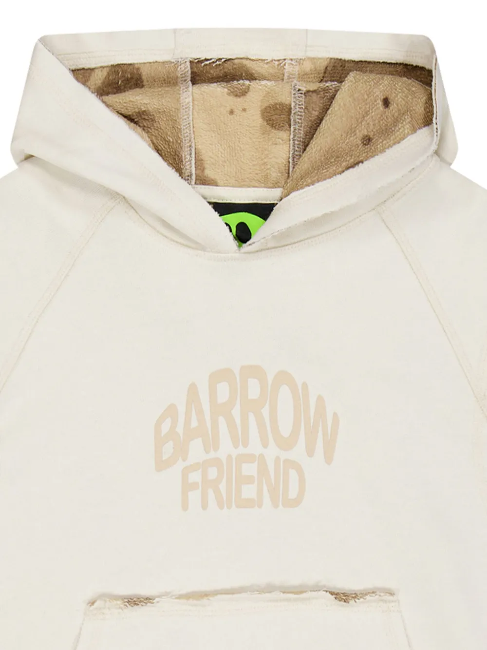 Barrow kids Hoodie met logoprint Wit