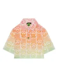 Barrow kids logo pattern shirt - Orange