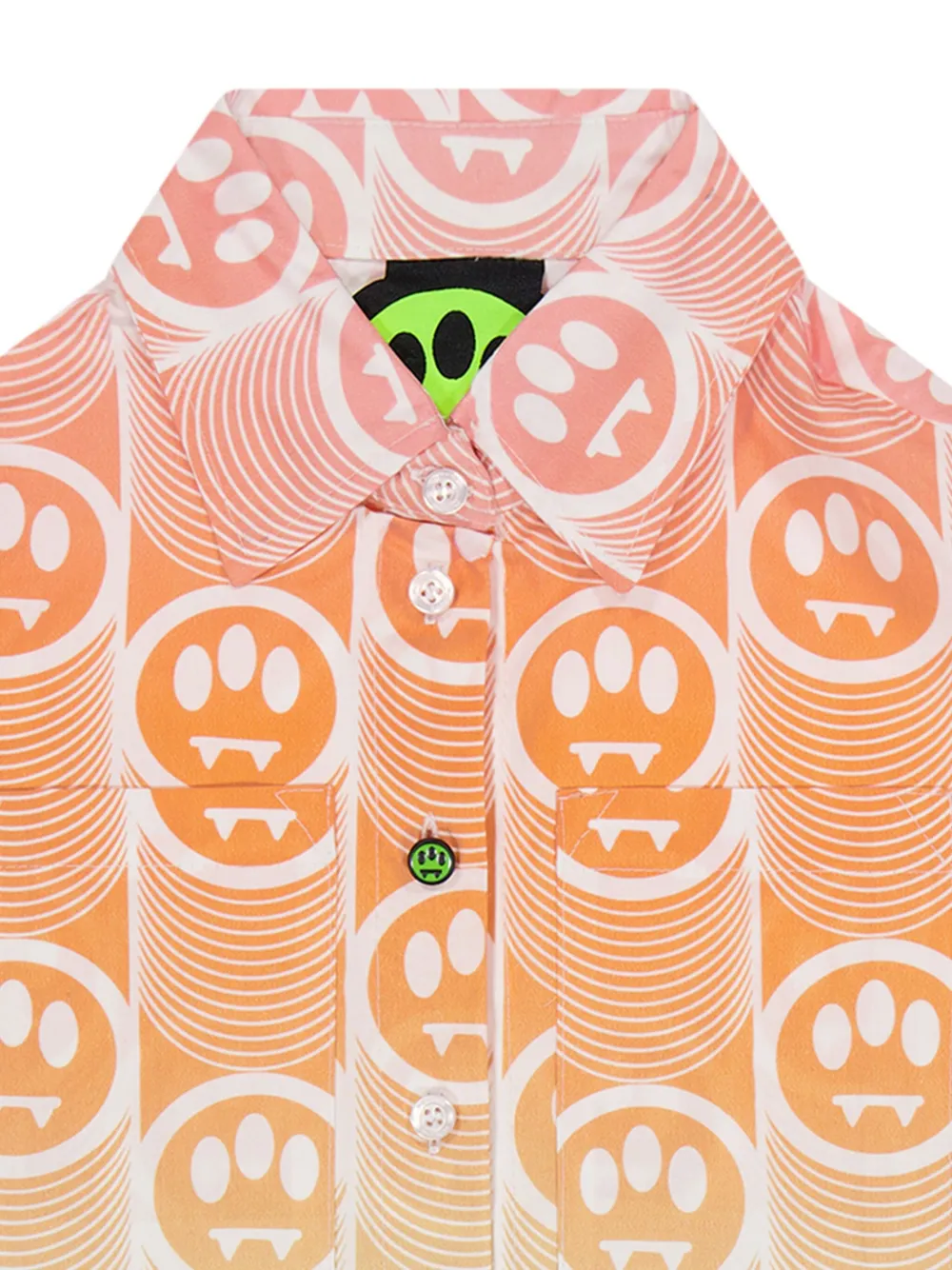 Barrow kids Shirt met logoprint Oranje