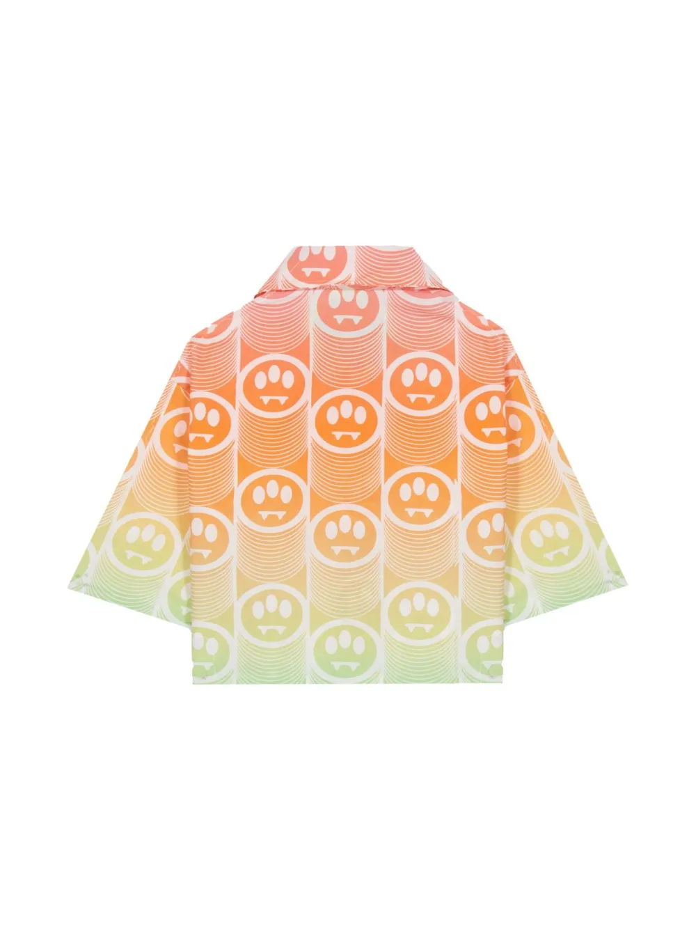 Barrow kids Shirt met logoprint Oranje