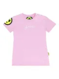 Barrow kids logo-print dress - Pink