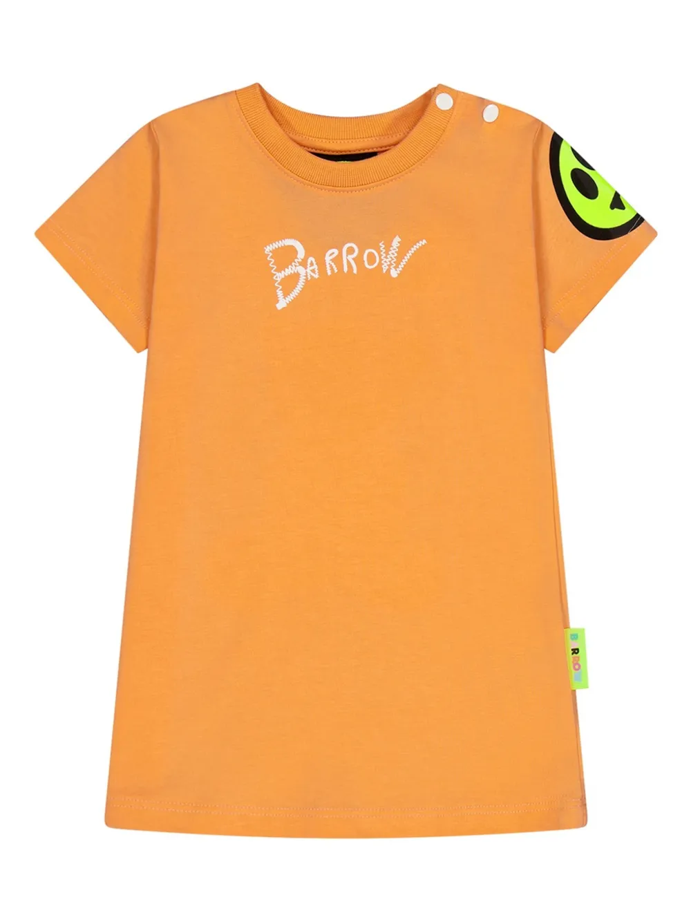 Barrow kids Jurk met logoprint Oranje