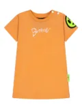 Barrow kids logo-print dress - Orange