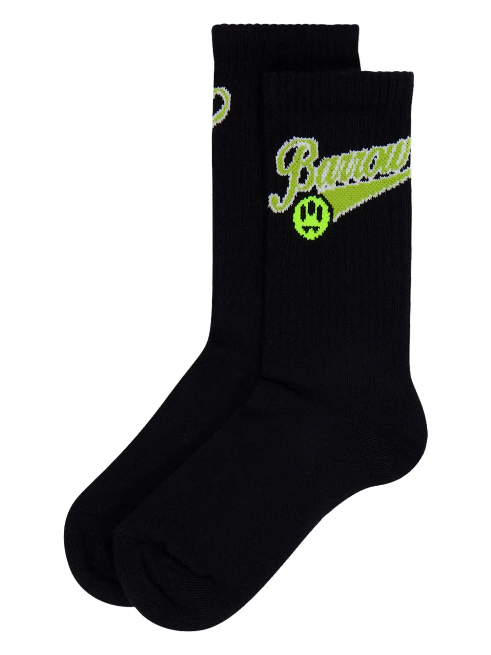 Barrow kids Sokken met intarsia logo Zwart