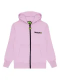 Barrow kids logo-print hoodie - Purple