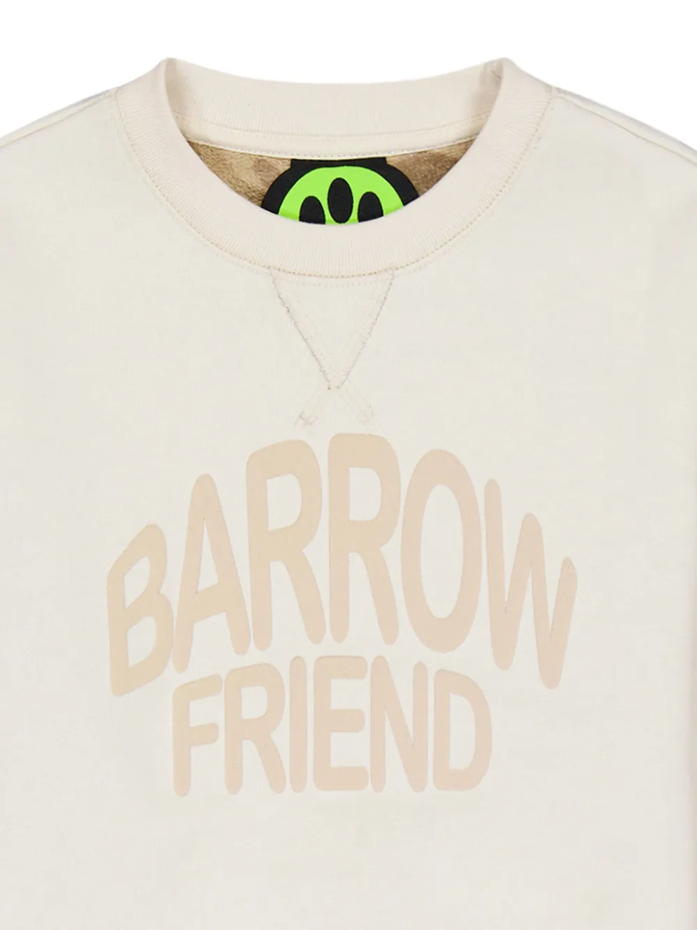 Barrow kids Sweater met logoprint Beige