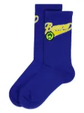 Barrow kids logo-jacquard socks - Blue