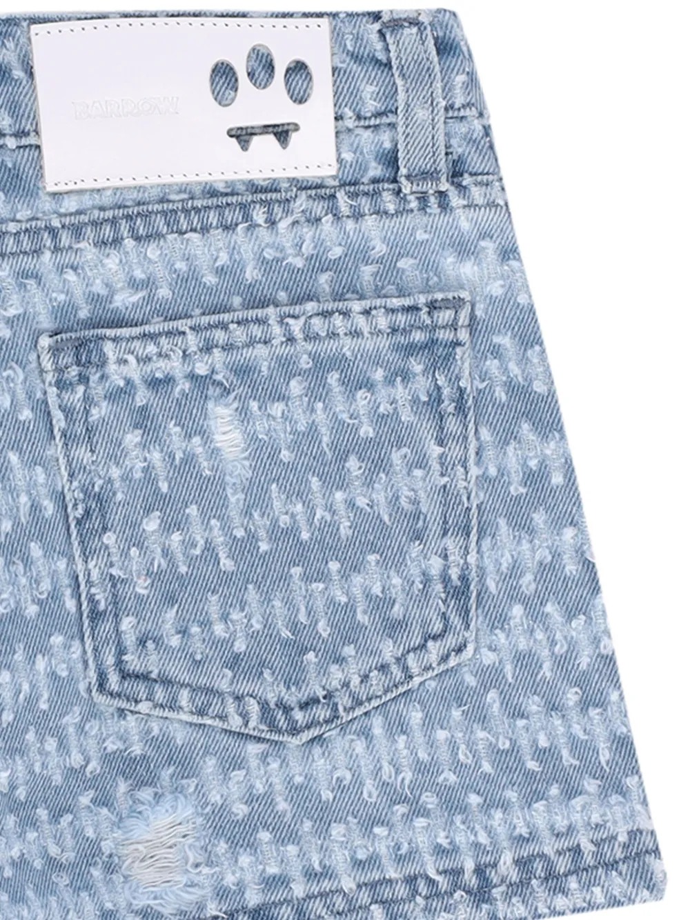Barrow kids Spijkershorts met patroon Blauw