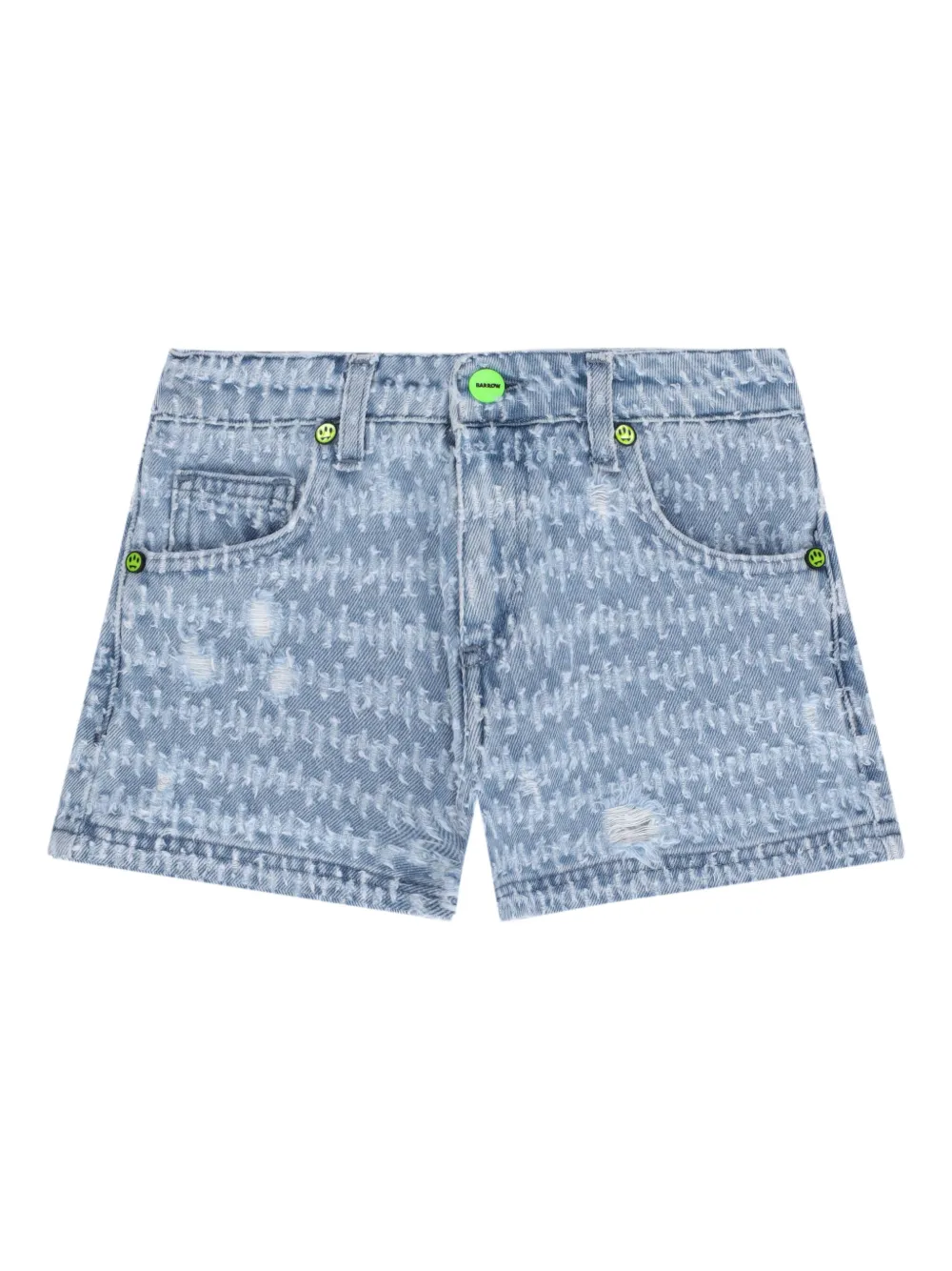 Barrow kids Spijkershorts met patroon Blauw
