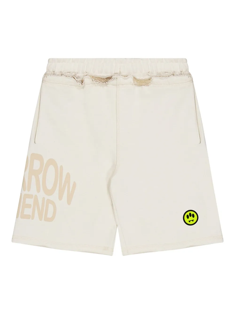 Barrow kids Trainingsshorts met logoprint Beige