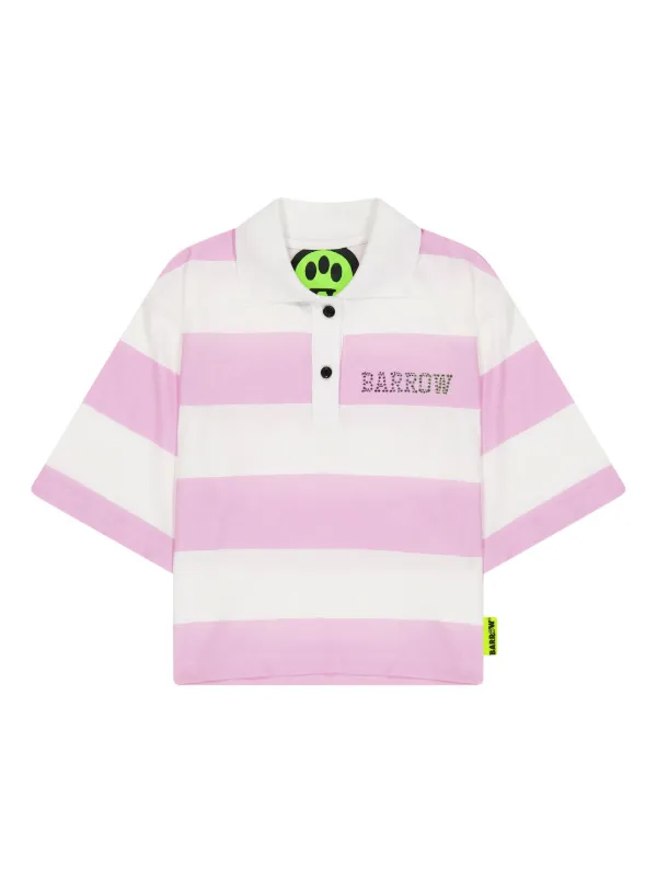 Barrow Kids Oversized Polo Shirt | Pink | FARFETCH