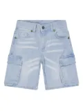 Barrow kids denim cargo shorts - Blue