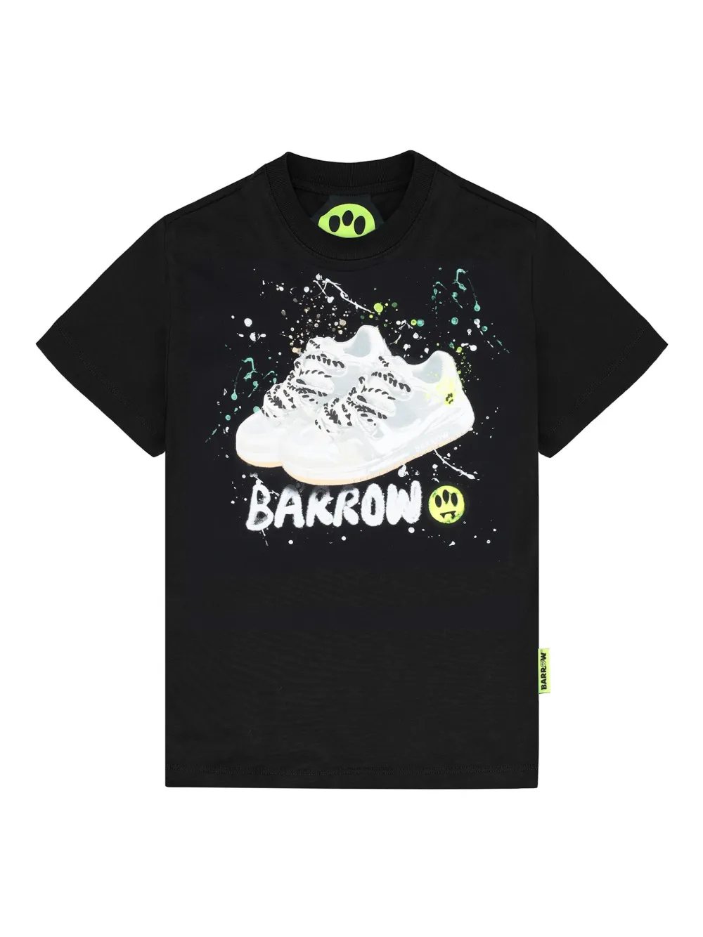 Barrow kids T-shirt met sneakerprint Zwart