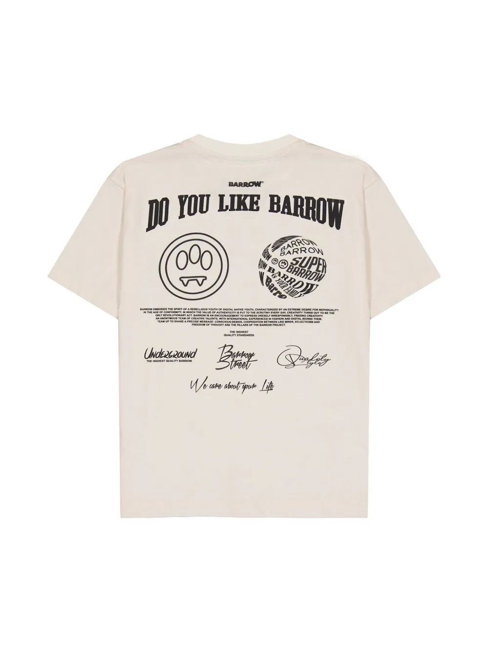 Barrow kids logo-print T-shirt - Wit