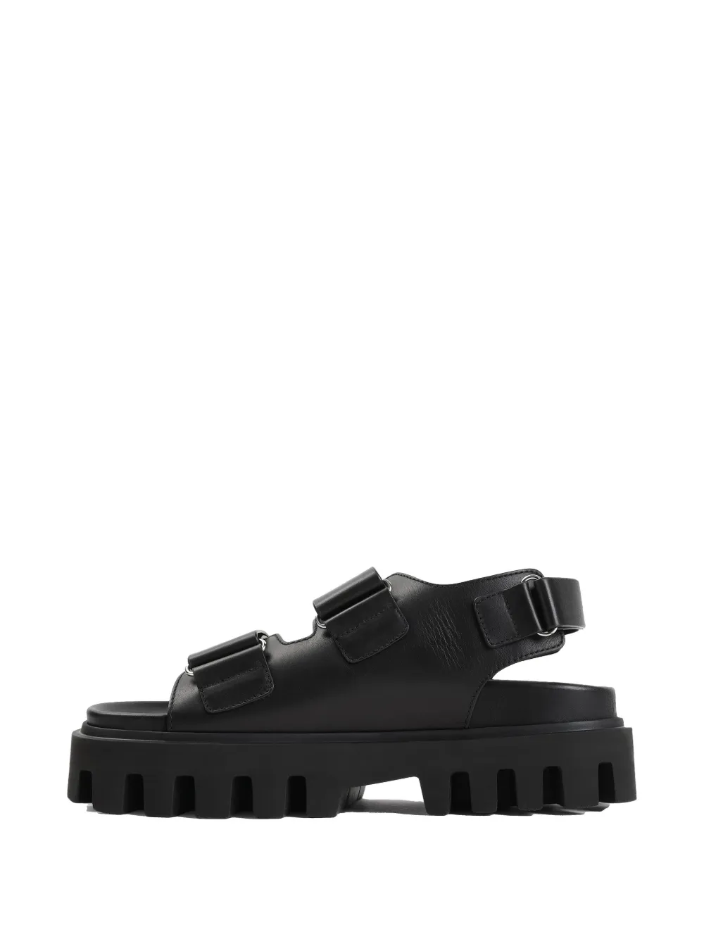 Alexander McQueen Leren sandalen Zwart