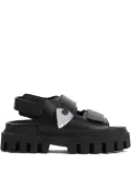Alexander McQueen leather sandals - Black