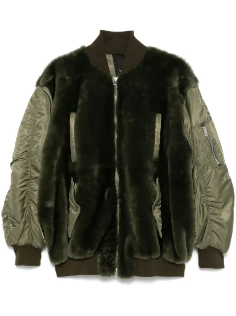 Blancha chamarra bomber de lana