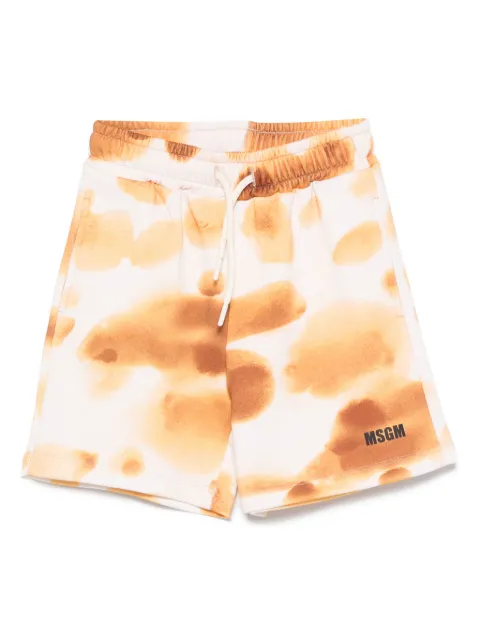 MSGM Kids short à imprimé abstrait