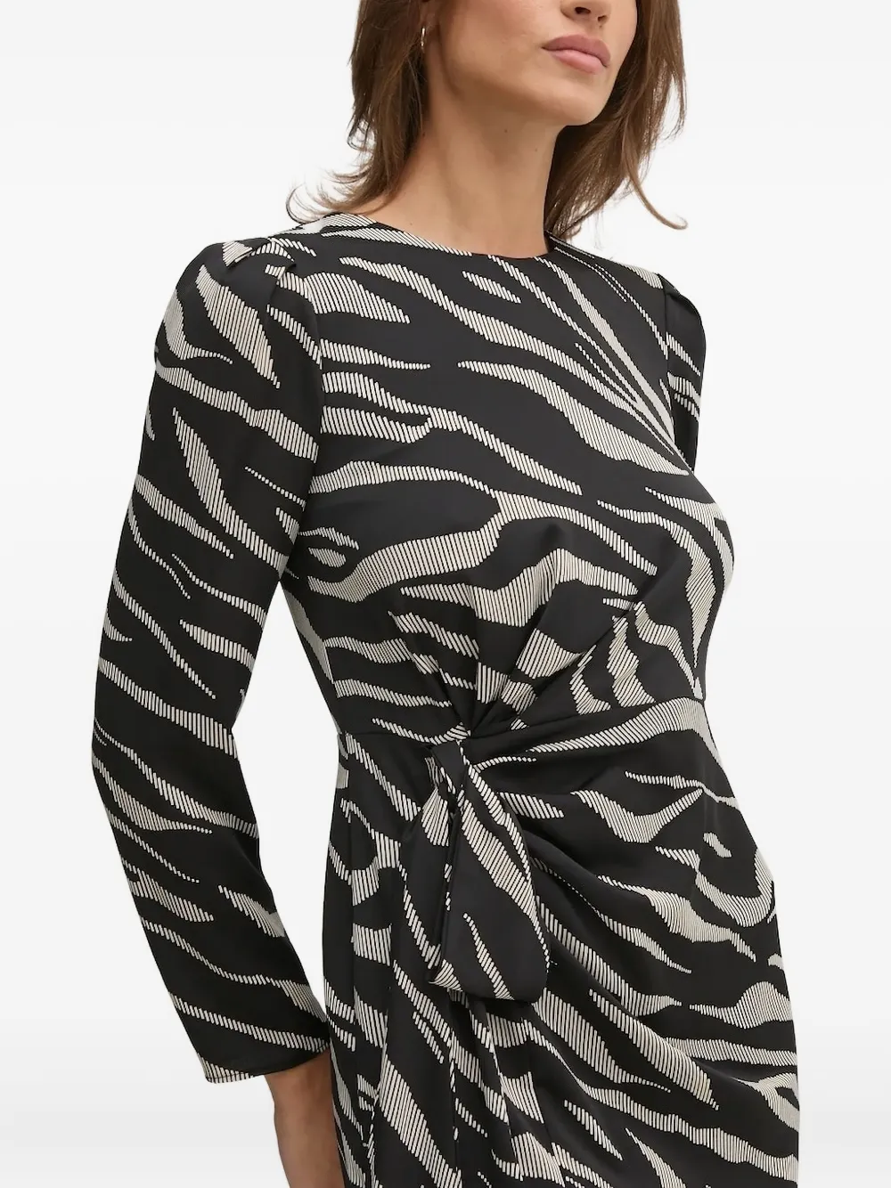 DKNY Mini-jurk met pofmouwen Zwart