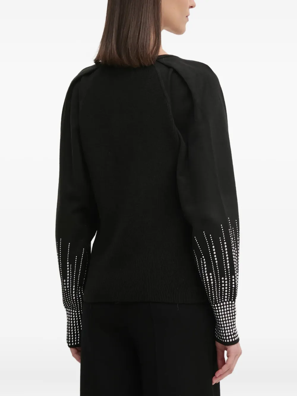 DKNY Coltrui verfraaid met studs en V-hals Zwart