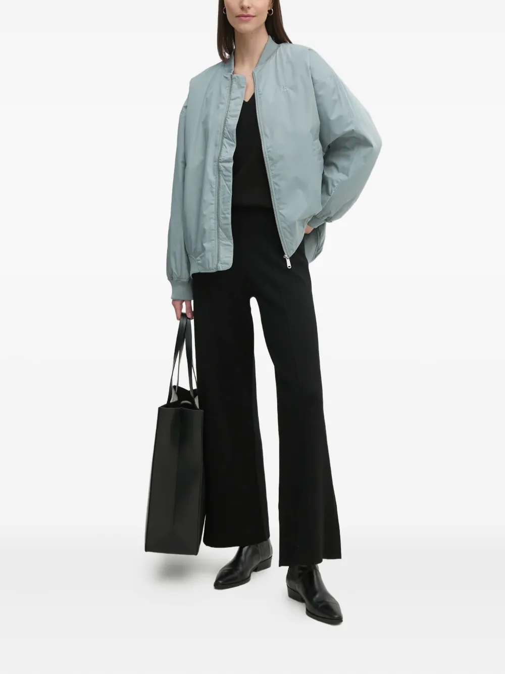 DKNY stud-embellished V-neck jumper | Knitted Sweaters | Image 2