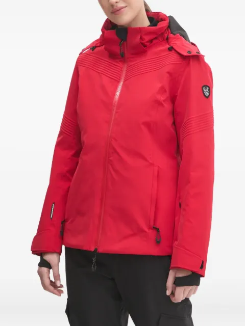 Ea7 Emporio Armani chamarra para nieve con capucha y parche del logo