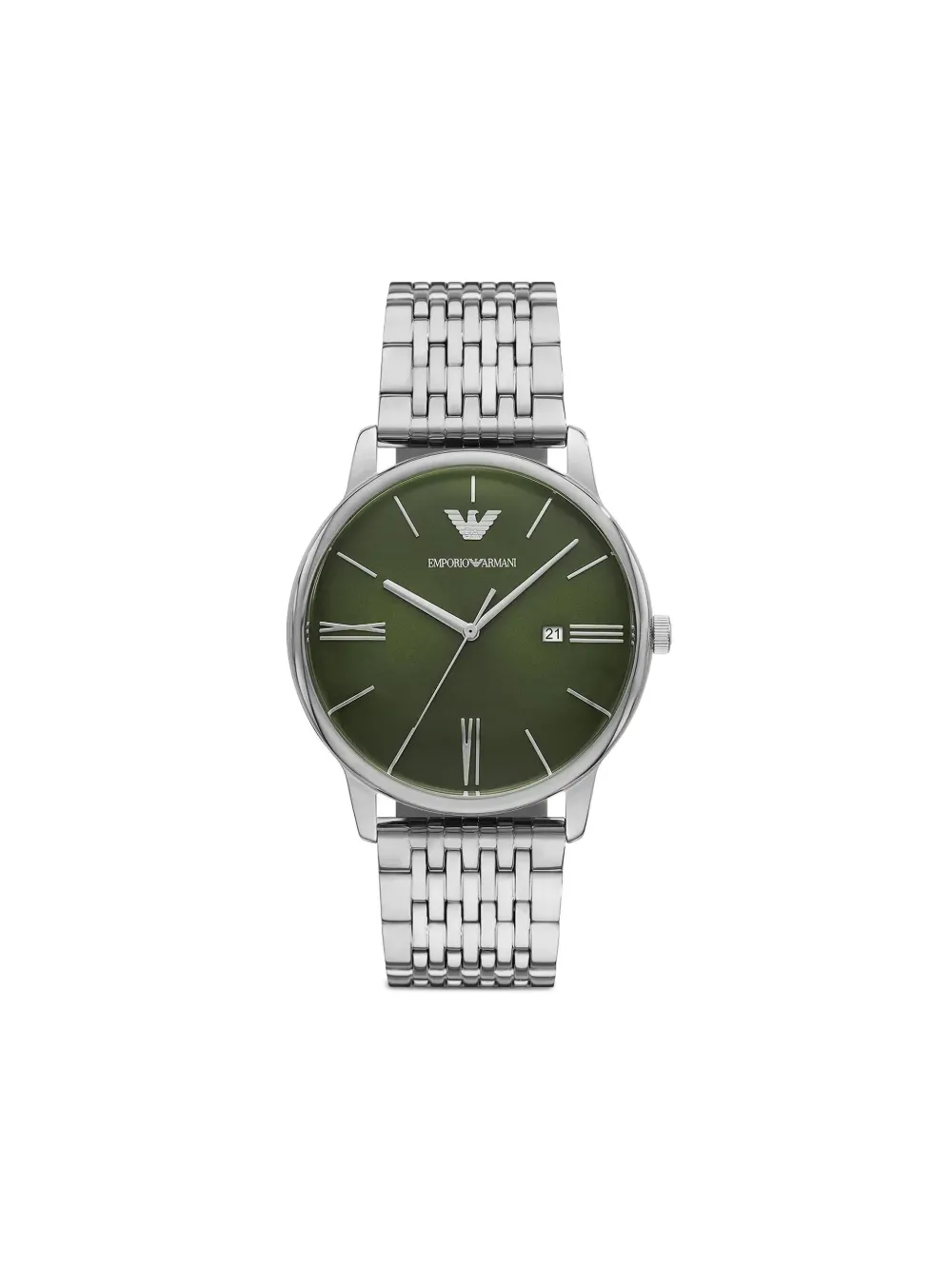 Emporio Armani ステンレススチール 42mm 腕時計 - グリーン Emporio Armani ステンレススチール 42mm 腕時計 - グリーン