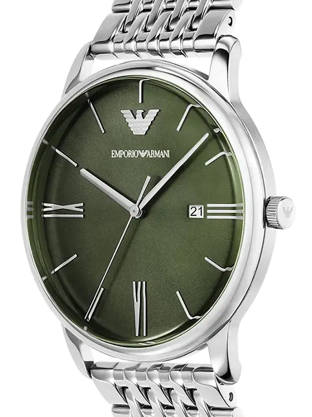 Emporio Armani Roestvrij staal 42 mm - Groen