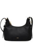 DKNY logo-lettering shoulder bag - Black