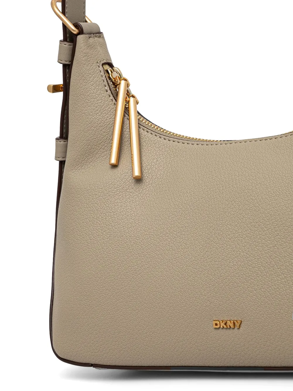 DKNY Leren crossbodytas Beige