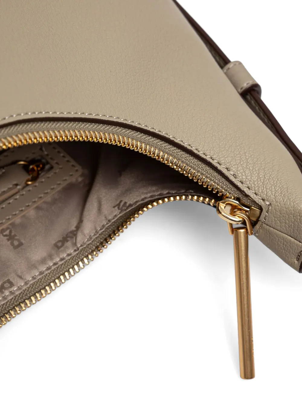 DKNY Leren crossbodytas Beige