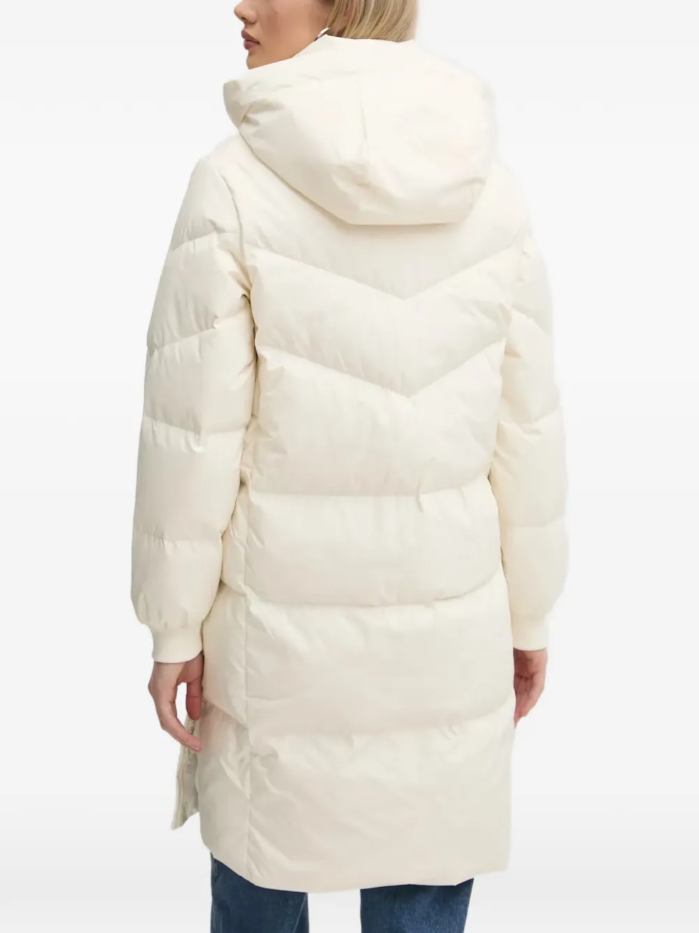  Converse Hooded Quilted Jacket - Neutrals 