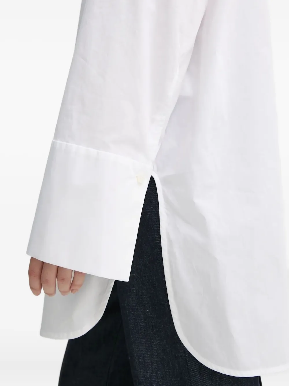 Day Birger Et Mikkelsen Blouse met ronde hals en knopen Wit