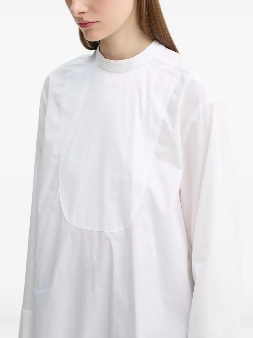 Day Birger Et Mikkelsen Blouse met ronde hals en knopen Wit