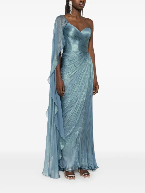 crochet midi dress blue Iris Maxi
