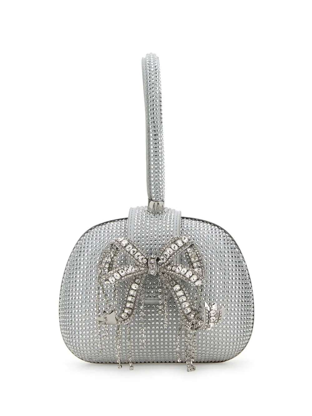Self-Portrait Clutch verfraaid met stras Zilver