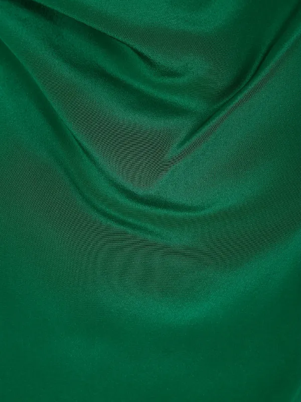 P.A.R.O.S.H. drape-neck Shift Dress | Green | FARFETCH NZ