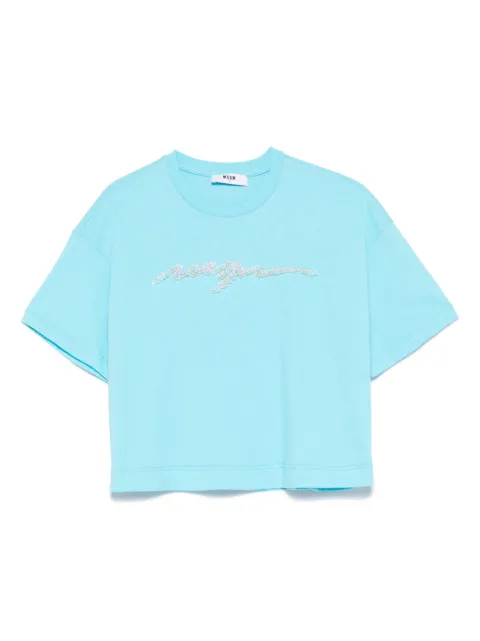 MSGM Kids playera con logo y detalles