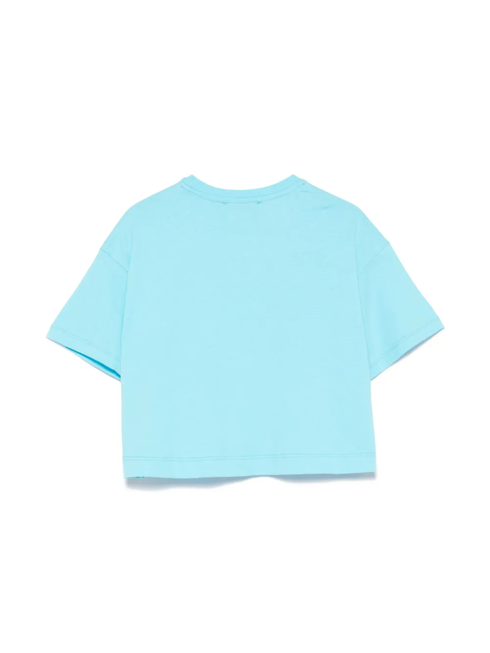 MSGM Kids T-shirt verfraaid met logo - Blauw