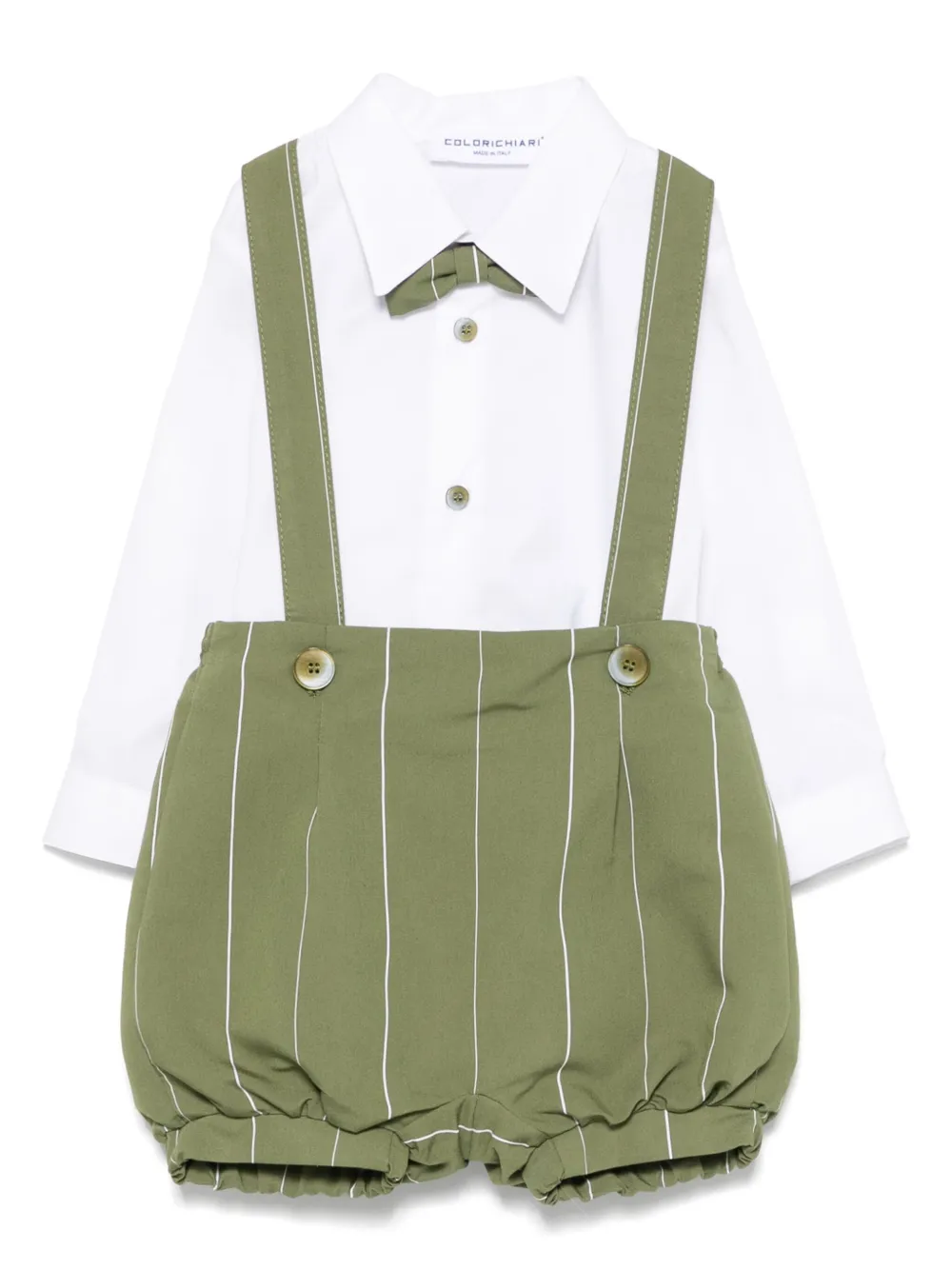 Colorichiari Gestreepte shorts Groen