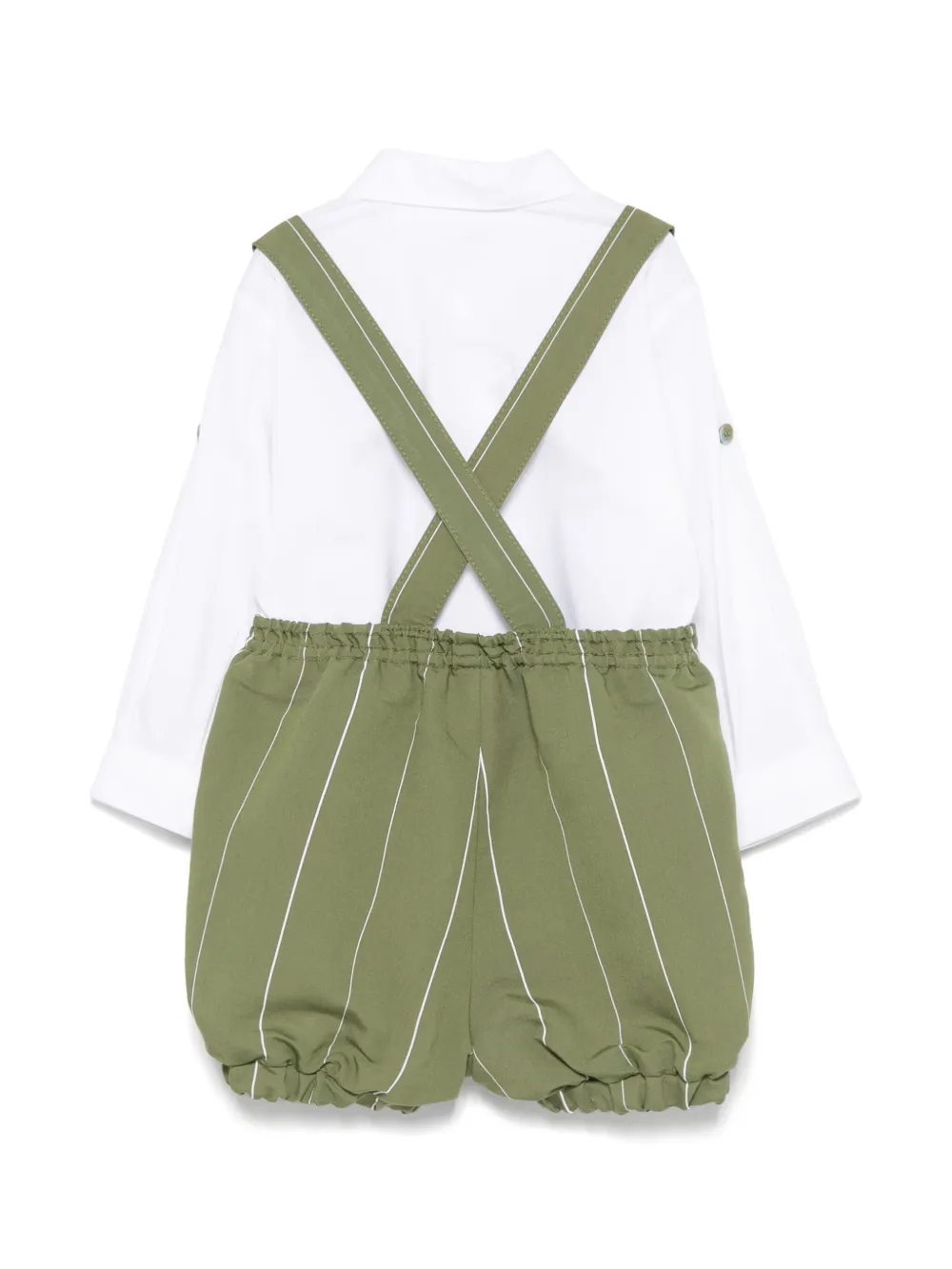 Colorichiari Gestreepte shorts - Groen