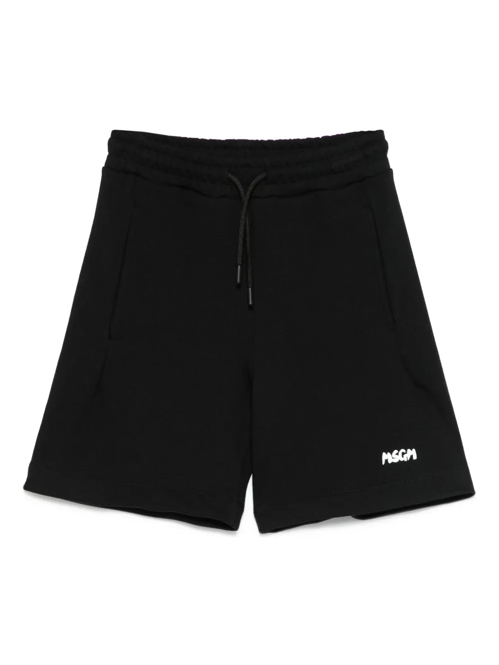 MSGM Kids Shorts met logoprint Zwart