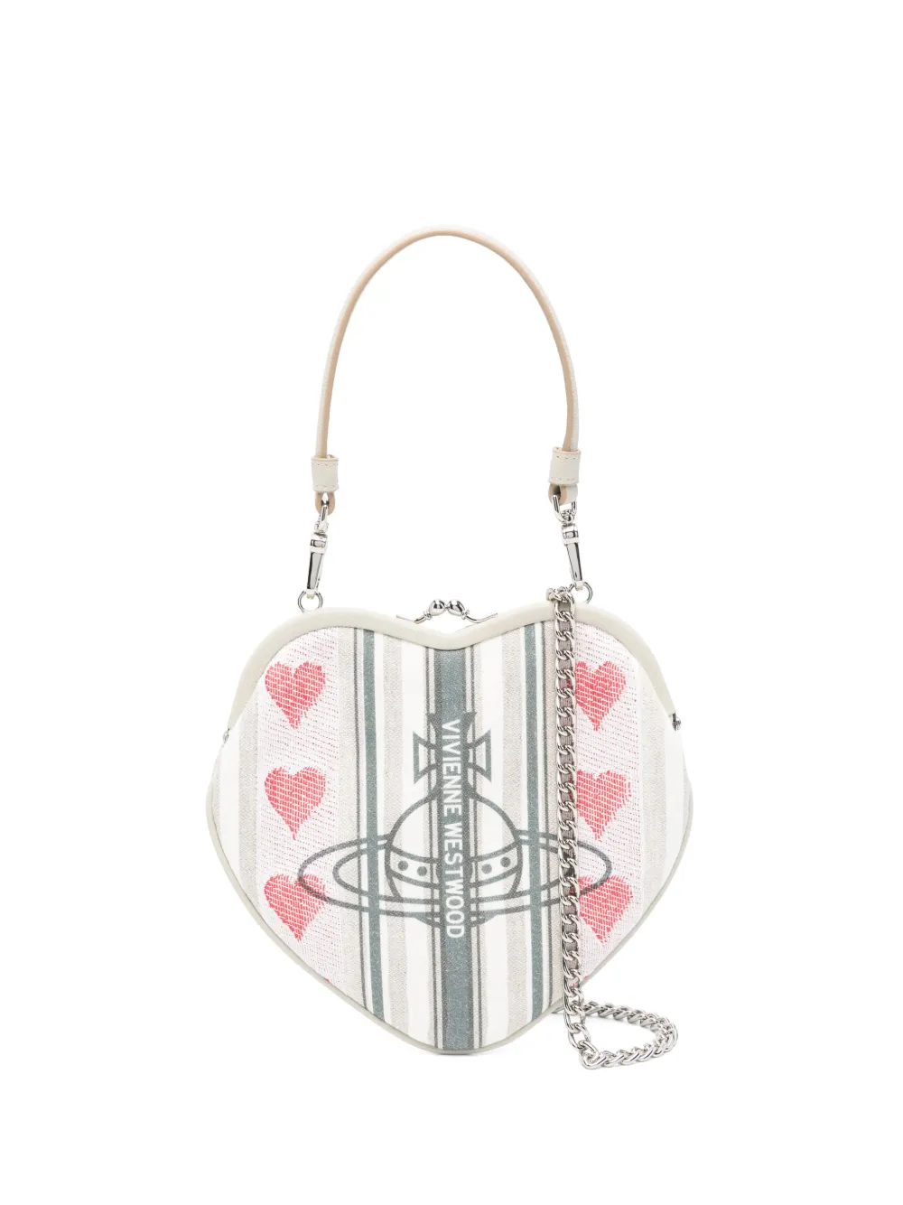 Vivienne Westwood Belle Heart Frame shopper Beige