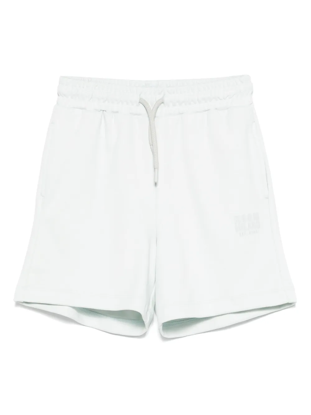 MSGM Kids logo-print shorts | Green | Image 1