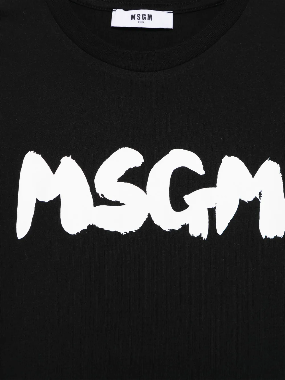 MSGM Kids T-shirt met logoprint Zwart